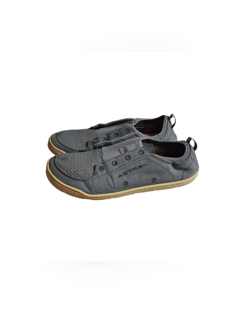 Astral Loyak Men Size 10 Minimalist Grey Shoes Sneakers Low Top Need Laces